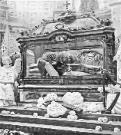 Where St. Therese's remains lay and a polychrome marble statue depicting the saint appearance